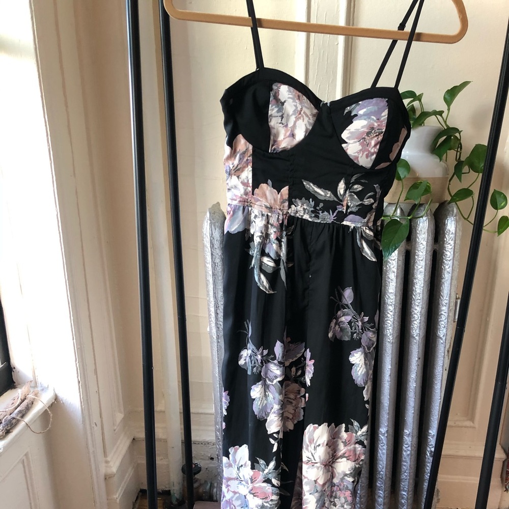Band Of Gypsies Flare Leg Flower Jump Suit